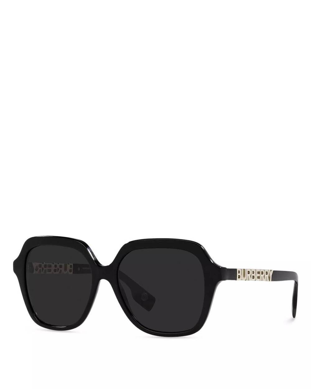 NEW BURBERRY women's square sunglasses in black /grey